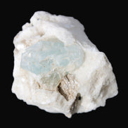 Aquamarine with three Micas in Feldspar matrix 311ct 62.3g in sunlight - Rocks and Things Store
