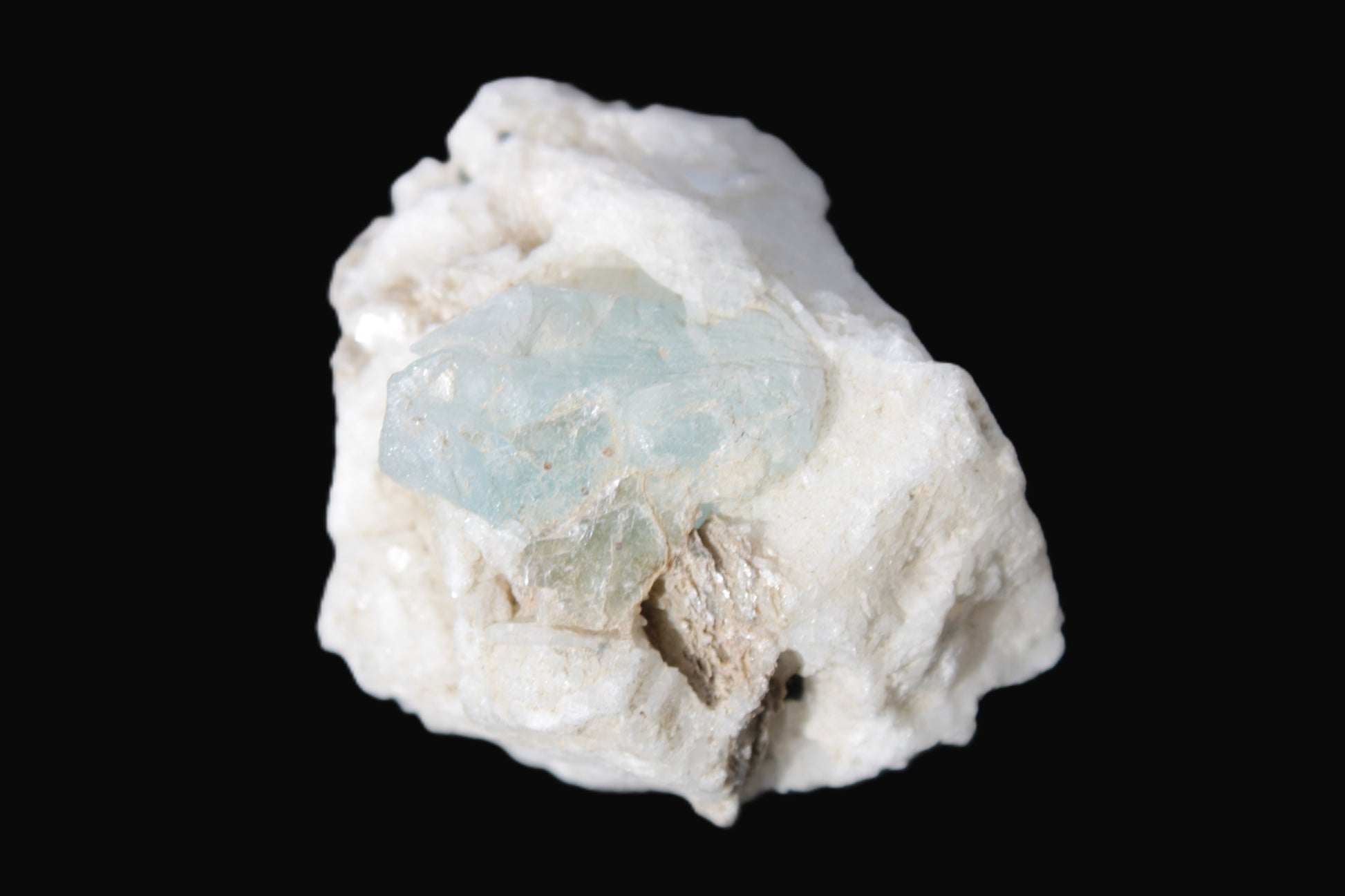 Aquamarine with three Micas in Marble/Dolomite matrix 311ct 62.3g Rocks and Things