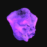 Aquamarine with three Micas in Feldspar matrix 311ct 62.3g in UV light - Rocks and Things Store