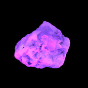 Aquamarine with three Micas in Feldspar matrix 311ct 62.3g in UV light - Rocks and Things Store