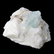 Aquamarine with three Micas in Feldspar matrix 311ct 62.3g in sunlight - Rocks and Things Store