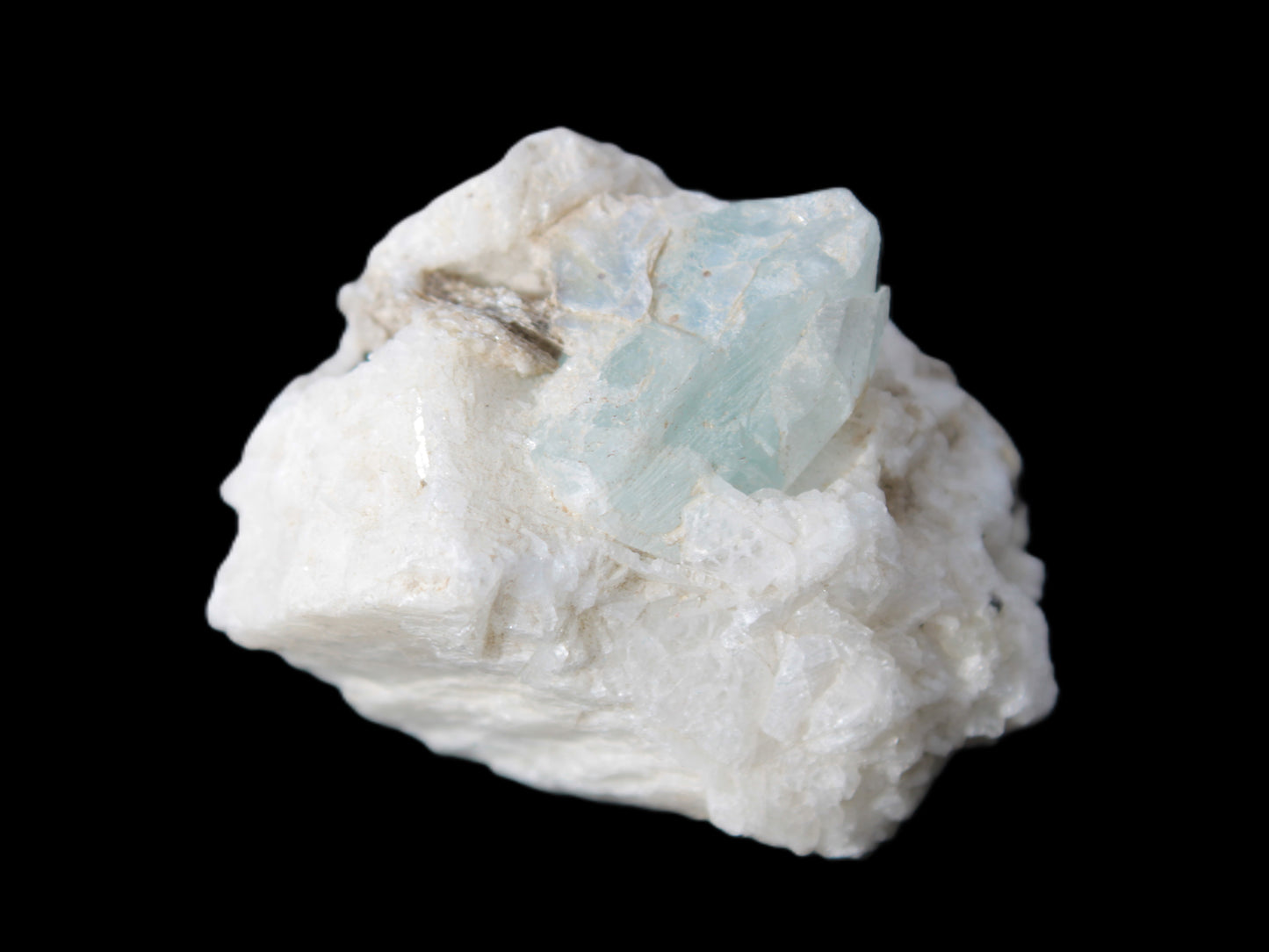 Aquamarine with three Micas in Marble/Dolomite matrix 311ct 62.3g Rocks and Things