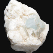 Aquamarine with three Micas in Feldspar matrix 311ct 62.3g in sunlight - Rocks and Things Store