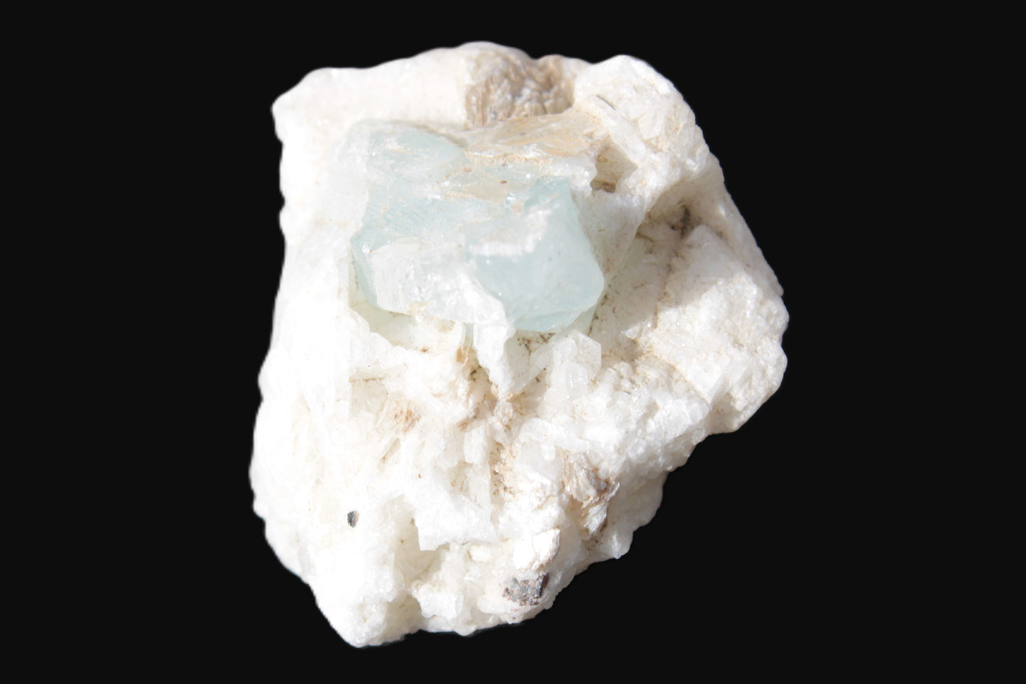 Aquamarine with three Micas in Marble/Dolomite matrix 311ct 62.3g Rocks and Things