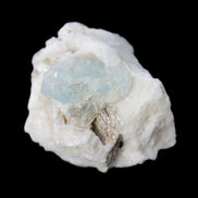 Aquamarine with three Micas in Feldspar matrix 311ct 62.3g in sunlight - Rocks and Things Store