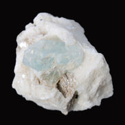 Aquamarine with three Micas in Feldspar matrix 311ct 62.3g in sunlight - Rocks and Things Store