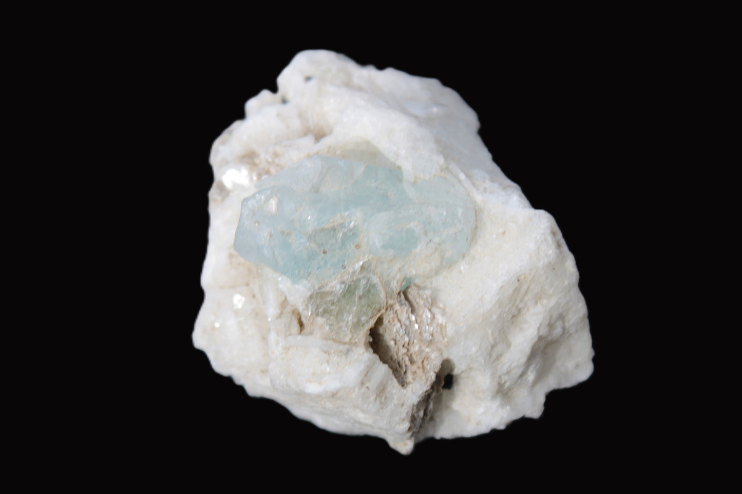 Aquamarine with three Micas in Marble/Dolomite matrix 311ct 62.3g Rocks and Things