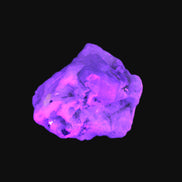 Aquamarine with three Micas in Feldspar matrix 311ct 62.3g in UV light - Rocks and Things Store