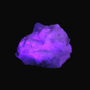 Aquamarine with three Micas in Feldspar matrix 311ct 62.3g in UV light - Rocks and Things Store