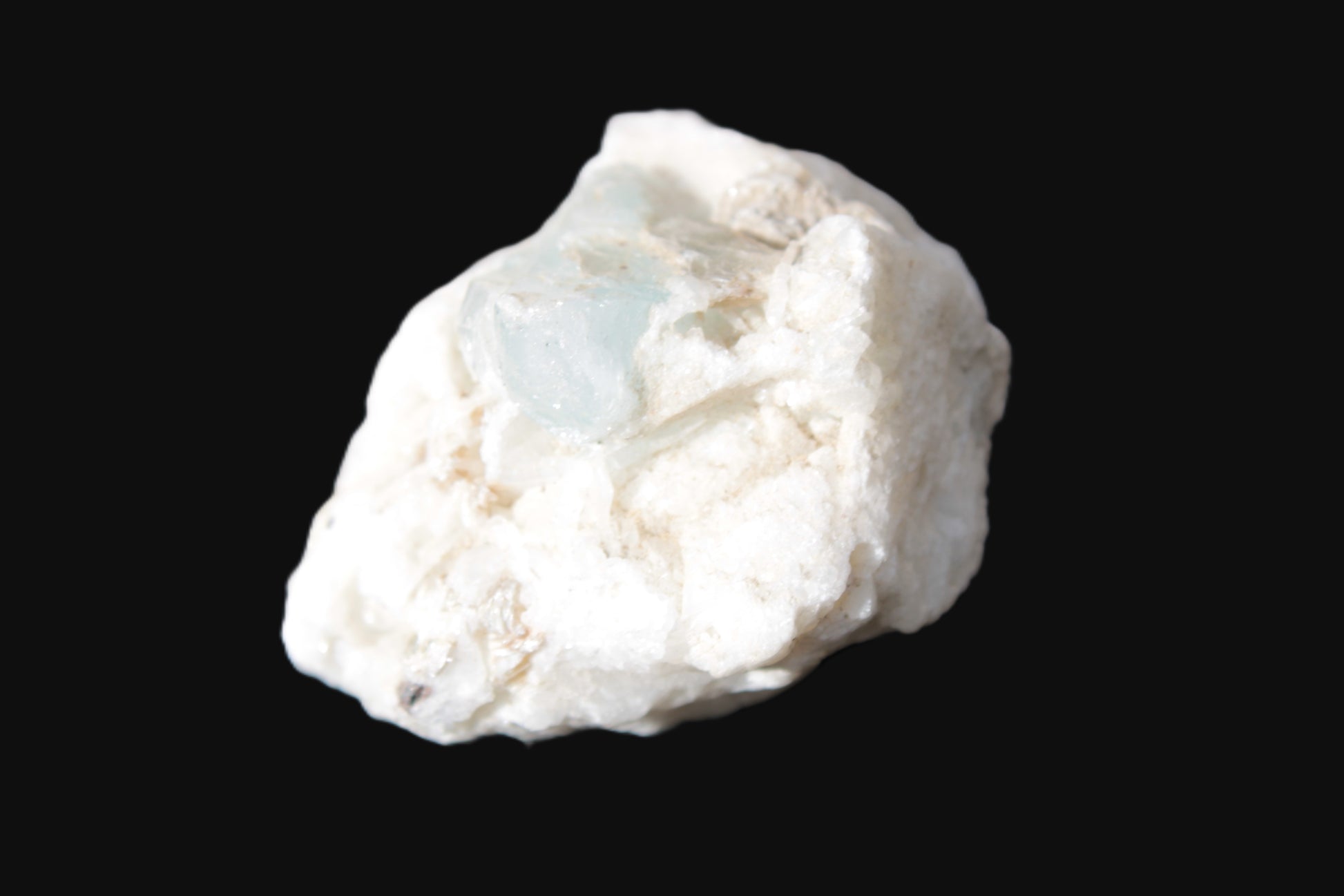 Aquamarine with three Micas in Marble/Dolomite matrix 311ct 62.3g Rocks and Things