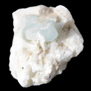 Aquamarine with three Micas in Feldspar matrix 311ct 62.3g in sunlight - Rocks and Things Store