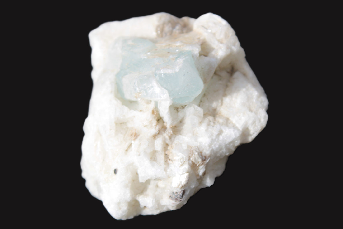 Aquamarine with three Micas in Marble/Dolomite matrix 311ct 62.3g Rocks and Things