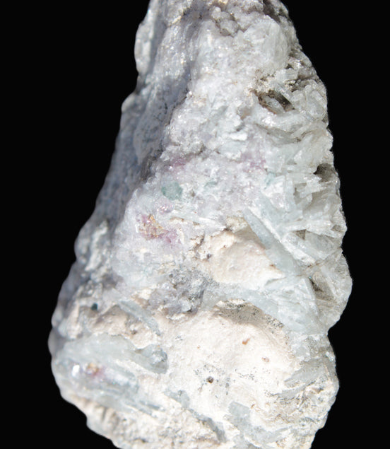 Green Tourmaline & Elbaite crystals on flat Muscovite Mica and Calcite matrix 202.9ct  40.5g in sunlight - Rocks and Things Store