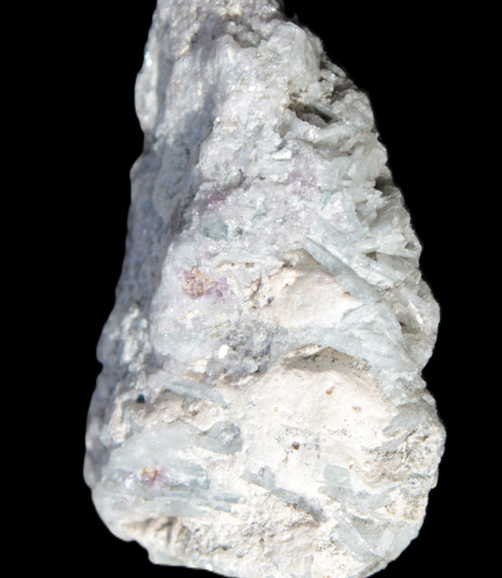 Green Tourmaline & Elbaite crystals on flat Muscovite Mica and Calcite matrix 202.9ct  40.5g in sunlight - Rocks and Things Store