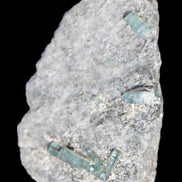 Green Tourmaline & Elbaite crystals on flat Muscovite Mica and Calcite matrix 202.9ct  40.5g in sunlight - Rocks and Things Store