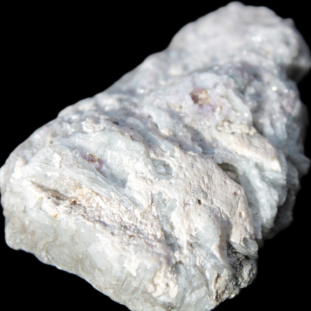 Green Tourmaline & Elbaite crystals on flat Muscovite Mica and Calcite matrix 202.9ct  40.5g in sunlight - Rocks and Things Store