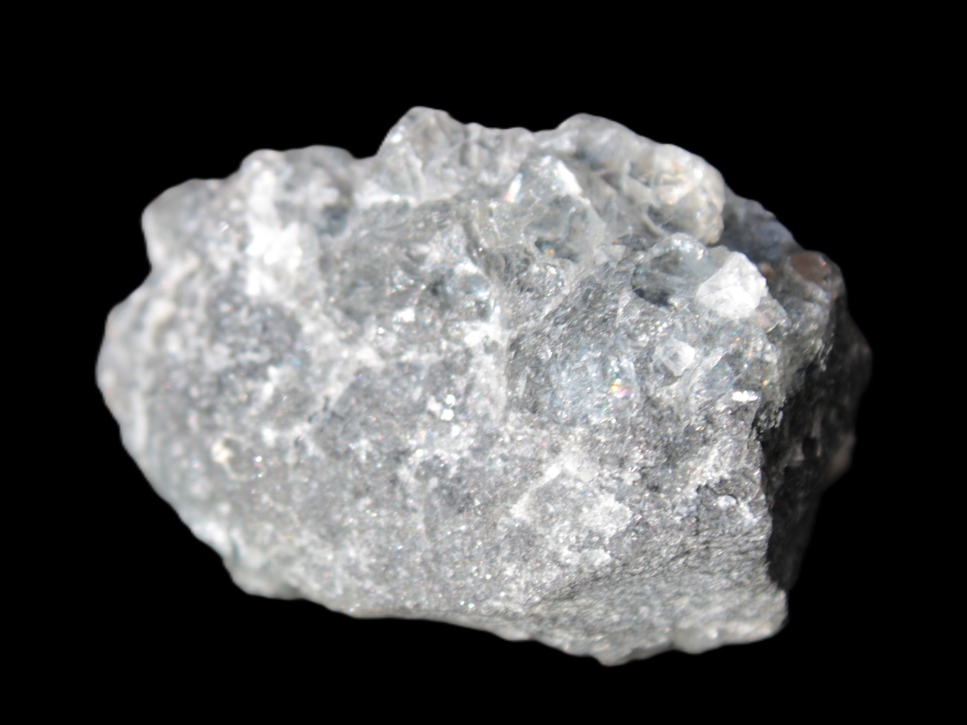 Clear cubic Fluorite with UV reactive mica matrix 454.9ct 90.9g Rocks and Things