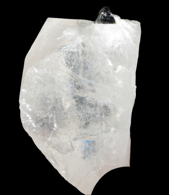 Clear Quartz crystal with phantoms and Elbaite 50mm 172.2ct 34.4g