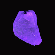 Clear Quartz crystal with phantoms and Elbaite 50mm 172.2ct 34.4g in UV light - Rocks and Things Store