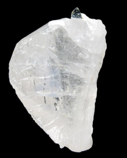 Clear Quartz crystal with phantoms and Elbaite 50mm 172.2ct 34.4g in sunlight - Rocks and Things Store