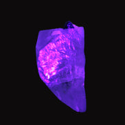 Clear Quartz crystal with phantoms and Elbaite 50mm 172.2ct 34.4g in UV light - Rocks and Things Store