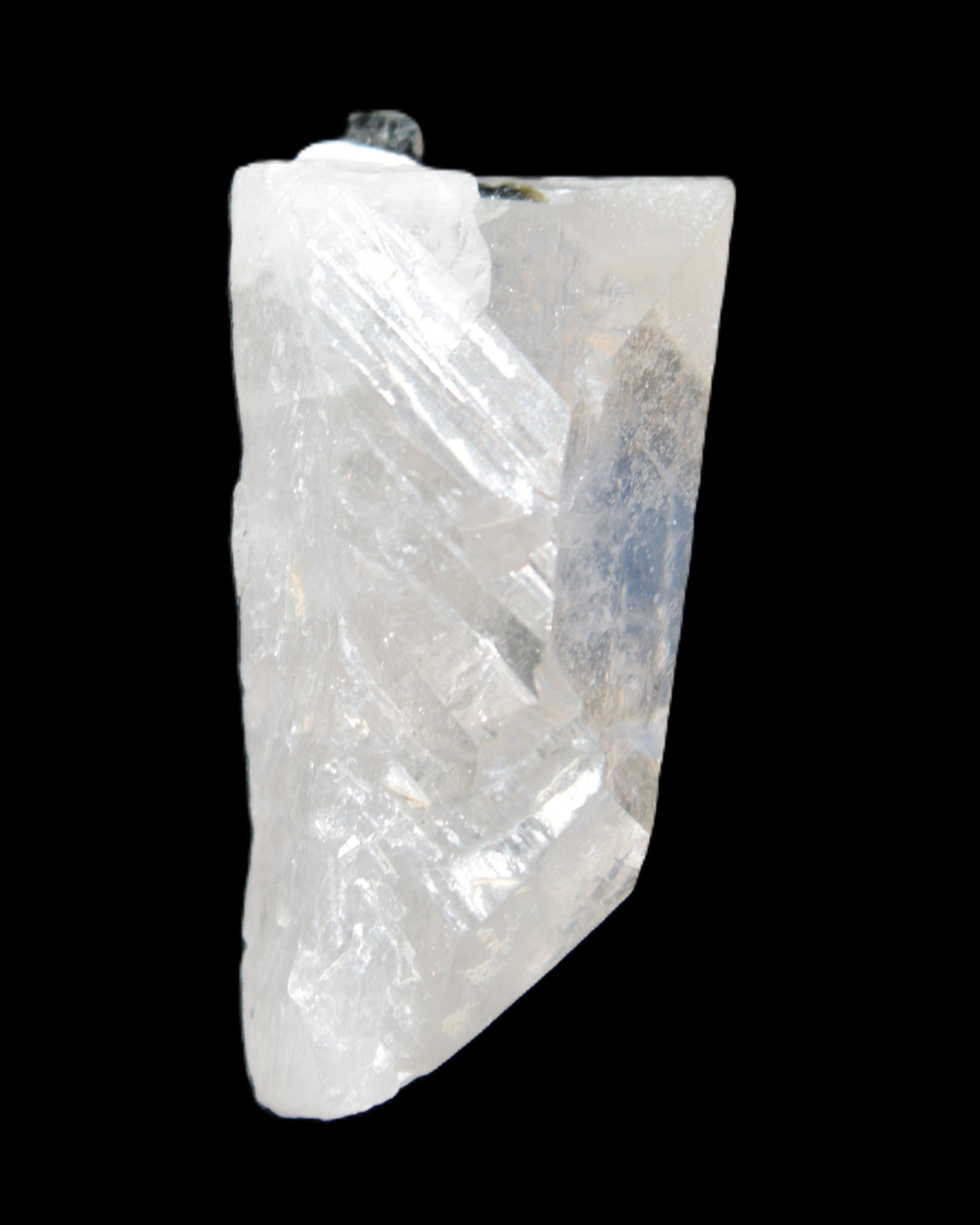 Clear Quartz crystal with phantoms and Elbaite 50mm 172.2ct 34.4g in sunlight - Rocks and Things Store