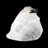 Clear Quartz crystal with phantoms and Elbaite 50mm 172.2ct 34.4g in sunlight - Rocks and Things Store