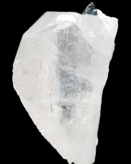 Clear Quartz crystal with phantoms and Elbaite 50mm 172.2ct 34.4g in sunlight - Rocks and Things Store