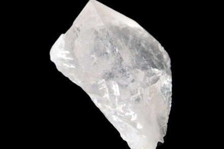 Clear Quartz crystal with phantoms and Elbaite 50mm 172.2ct 34.4g in sunlight - Rocks and Things Store