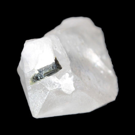 Clear Quartz crystal with phantoms and Elbaite 50mm 172.2ct 34.4g in sunlight - Rocks and Things Store