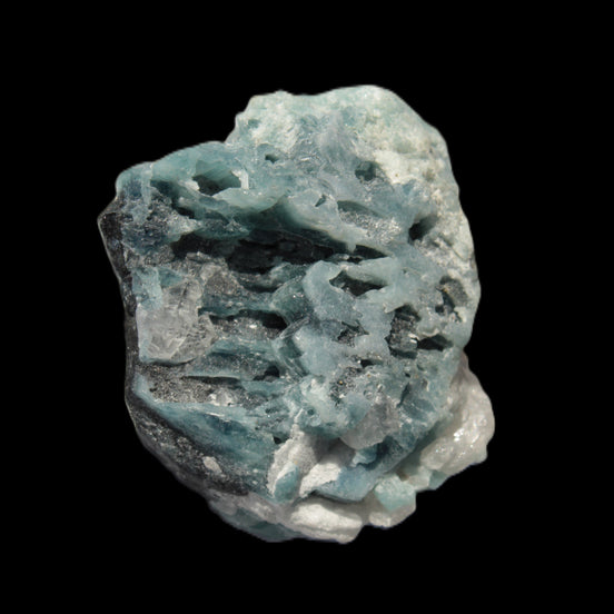 Blue Tourmaline Indicolite on Tourmaline with Calcite 106.5ct 21.3g in sunshine - Rocks and Things Store