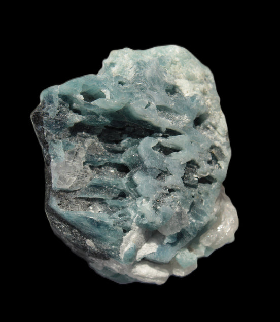 Blue Tourmaline Indicolite on Tourmaline with Calcite 106.5ct 21.3g in sunshine - Rocks and Things Store