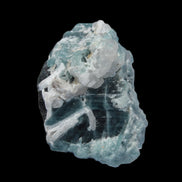 Blue Tourmaline Indicolite on Tourmaline with Calcite 106.5ct 21.3g in sunshine - Rocks and Things Store