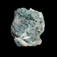 Blue Tourmaline Indicolite on Tourmaline with Calcite 106.5ct 21.3g in sunshine - Rocks and Things Store
