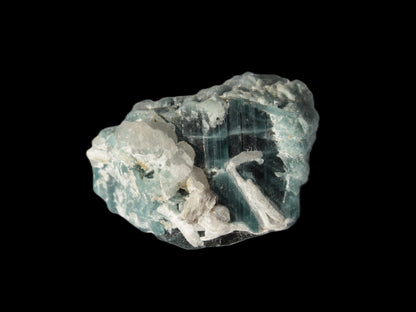 Blue Tourmaline Indicolite on Tourmaline with Calcite106.5ct 21.3g Rocks and Things