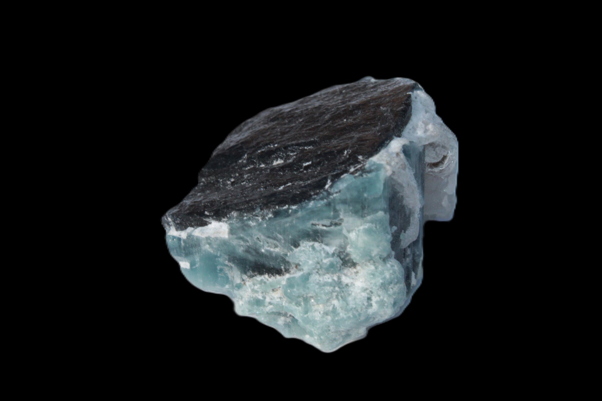 Blue Tourmaline Indicolite on Tourmaline with Calcite106.5ct 21.3g Rocks and Things