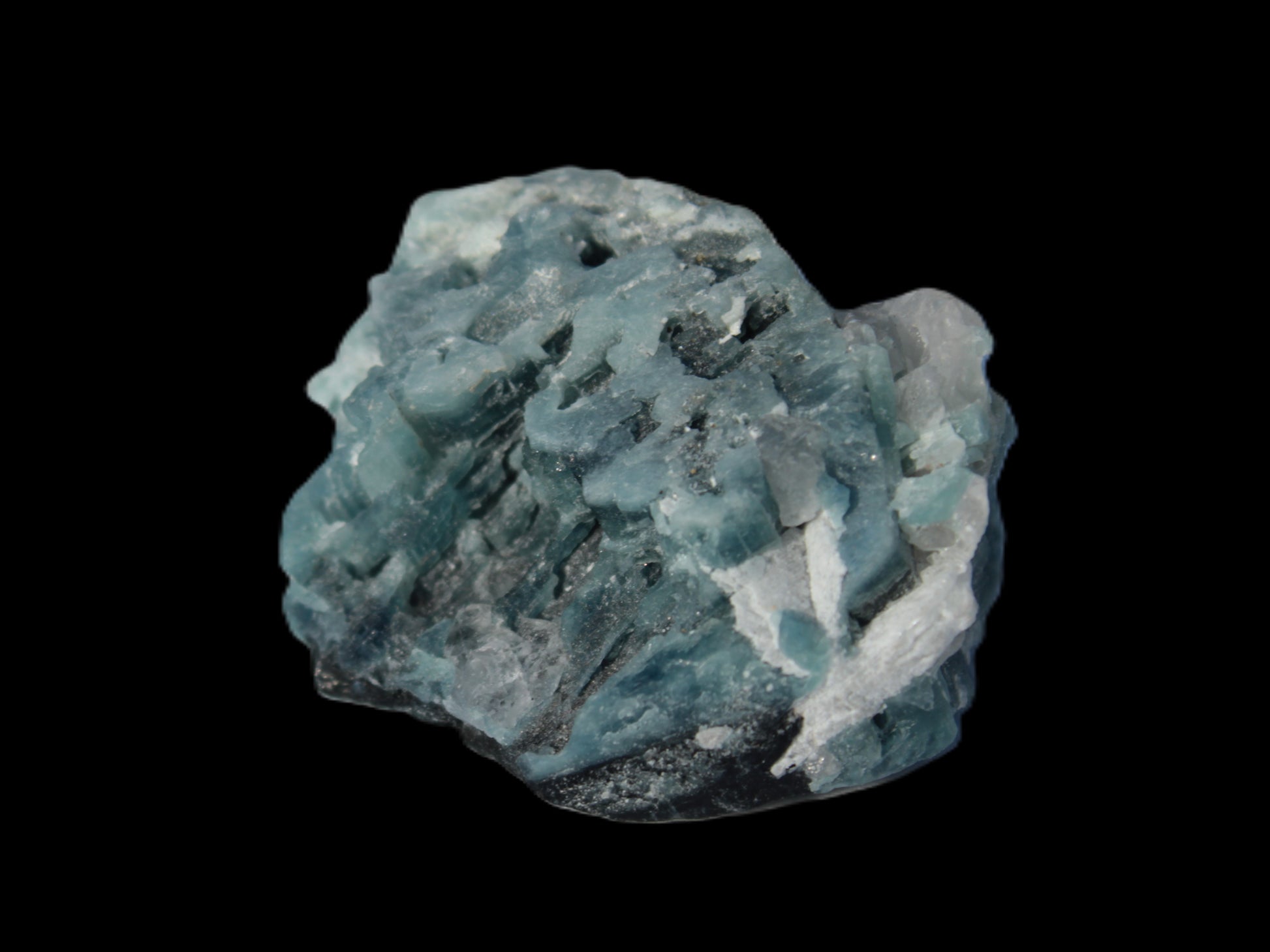 Blue Tourmaline Indicolite on Tourmaline with Calcite106.5ct 21.3g Rocks and Things