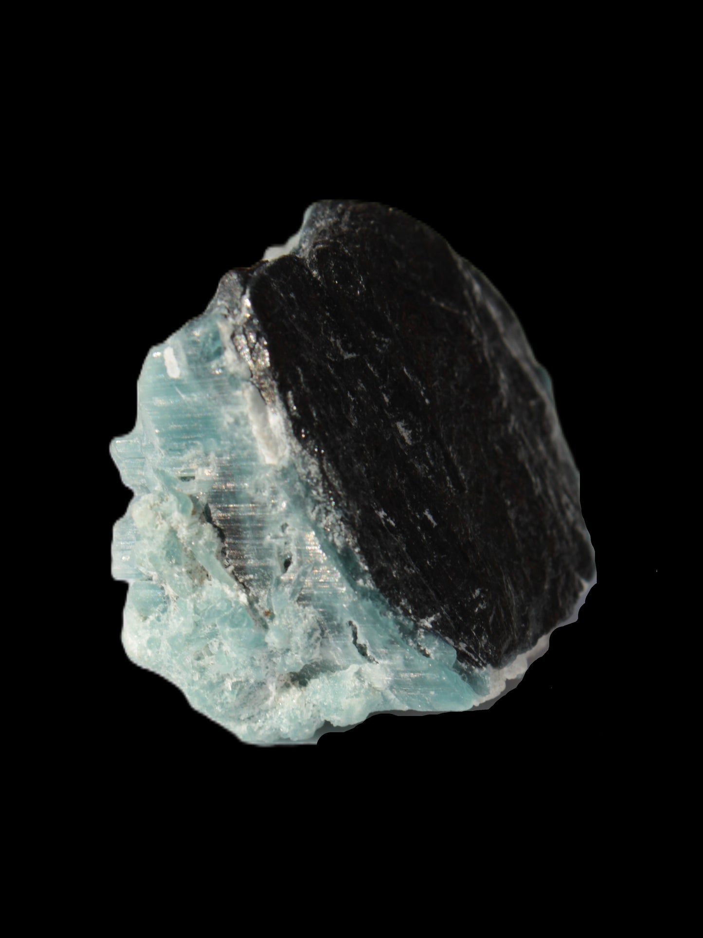 Blue Tourmaline Indicolite on Tourmaline with Calcite106.5ct 21.3g Rocks and Things