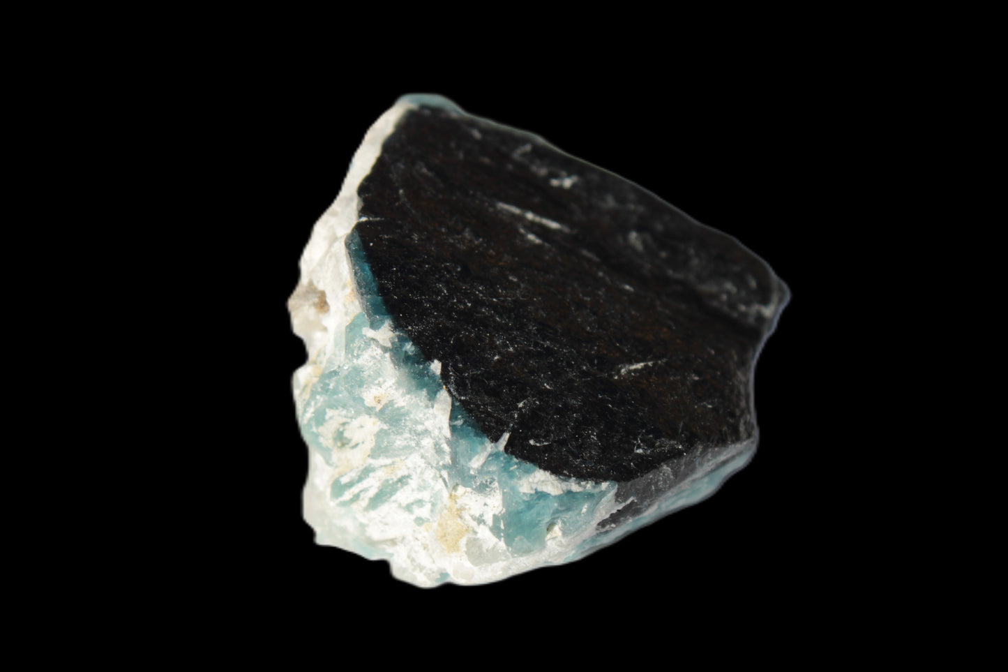 Blue Tourmaline Indicolite on Tourmaline with Calcite106.5ct 21.3g Rocks and Things