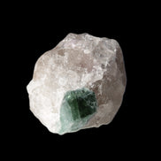 Emerald on Quartz and Feldspar 90ct 19g in sunlight - Rocks and Things Store