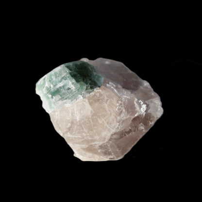 Green Tourmaline on Clear Calcite 90ct 19g Rocks and Things