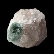 Emerald on Quartz and Feldspar 90ct 19g in sunlight - Rocks and Things Store