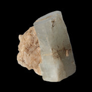 Terminated Aquamarine with Feldspar & Mica matrix 28mm 94.5ct 18.9g in sunlight - Rocks and Things Store