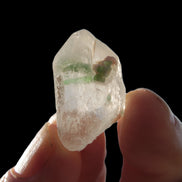 Twin Green Tourmaline crystals in Twinned Quartz crystal 28mm 39.5ct 7.9g Rocks and Things