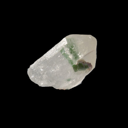 Twin Green Tourmaline crystals in Twinned Quartz crystal 28mm 39.5ct 7.9g Rocks and Things