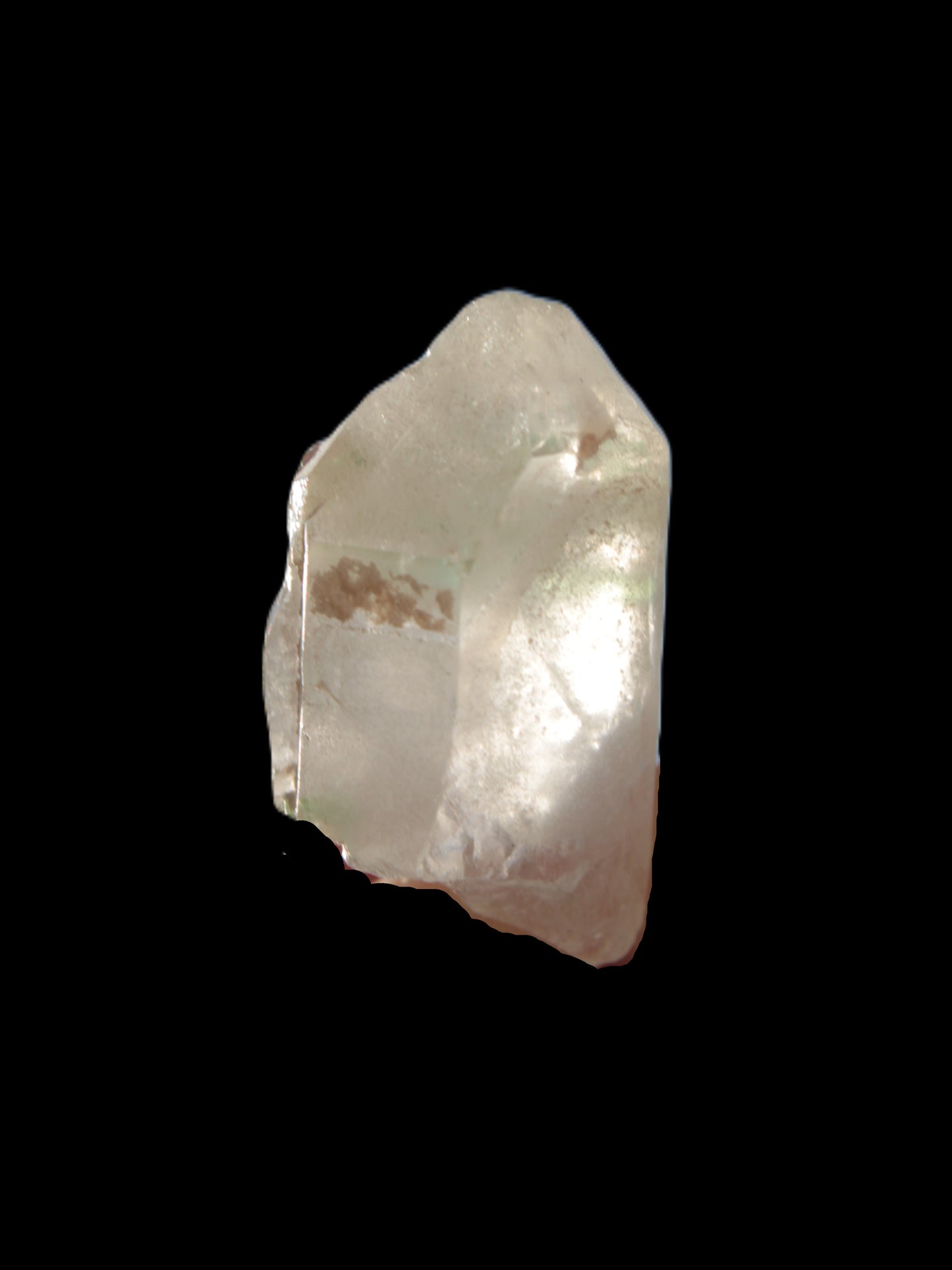 Twin Green Tourmaline crystals in Twinned Quartz crystal 28mm 39.5ct 7.9g Rocks and Things