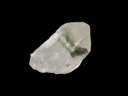 Twin Green Tourmaline crystals in Twinned Quartz crystal 28mm 39.5ct 7.9g Rocks and Things