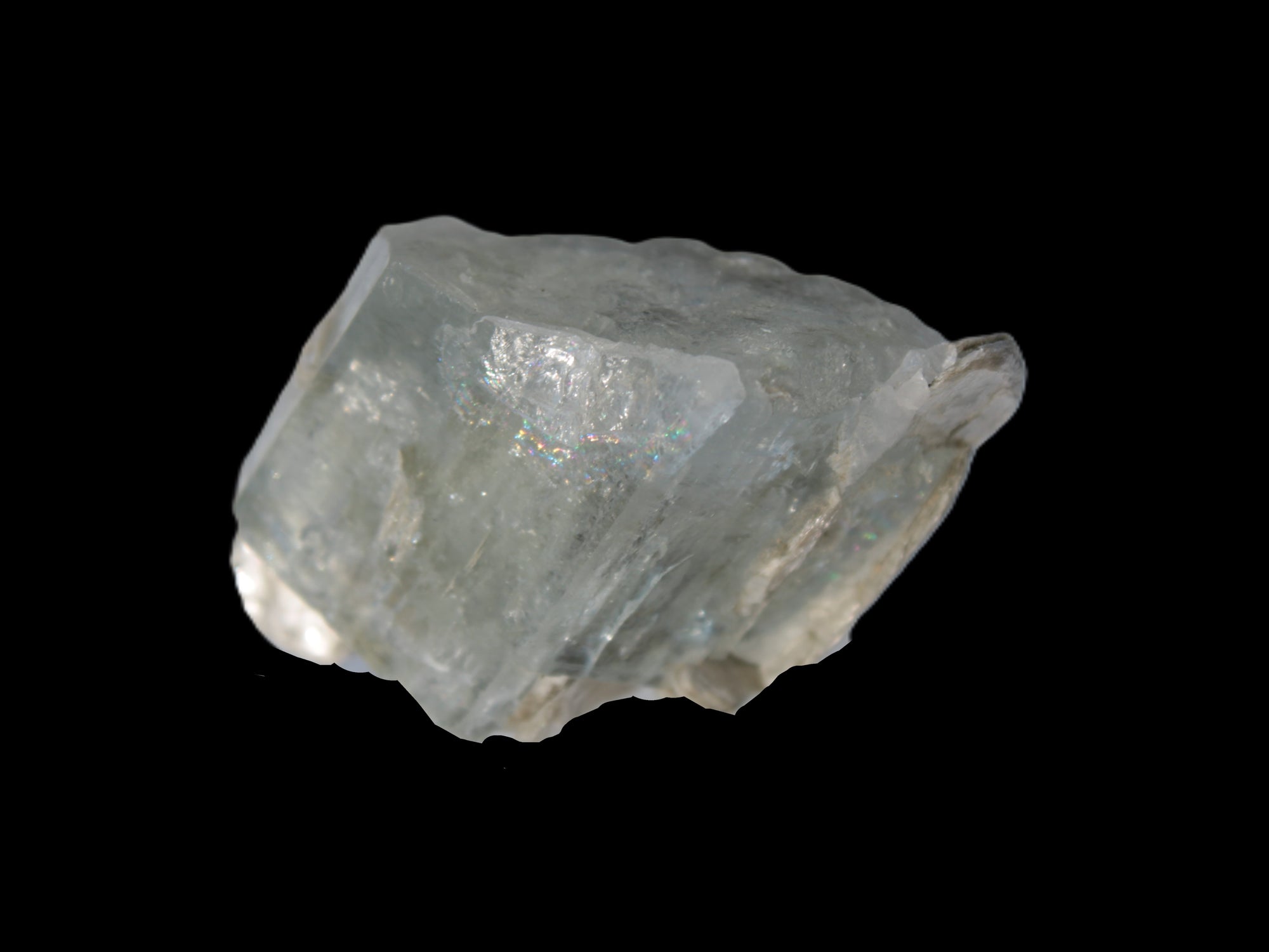 Terminated Clear Aquamarine crystal cluster with Mica 30mm 118.7ct 23.7g Rocks and Things