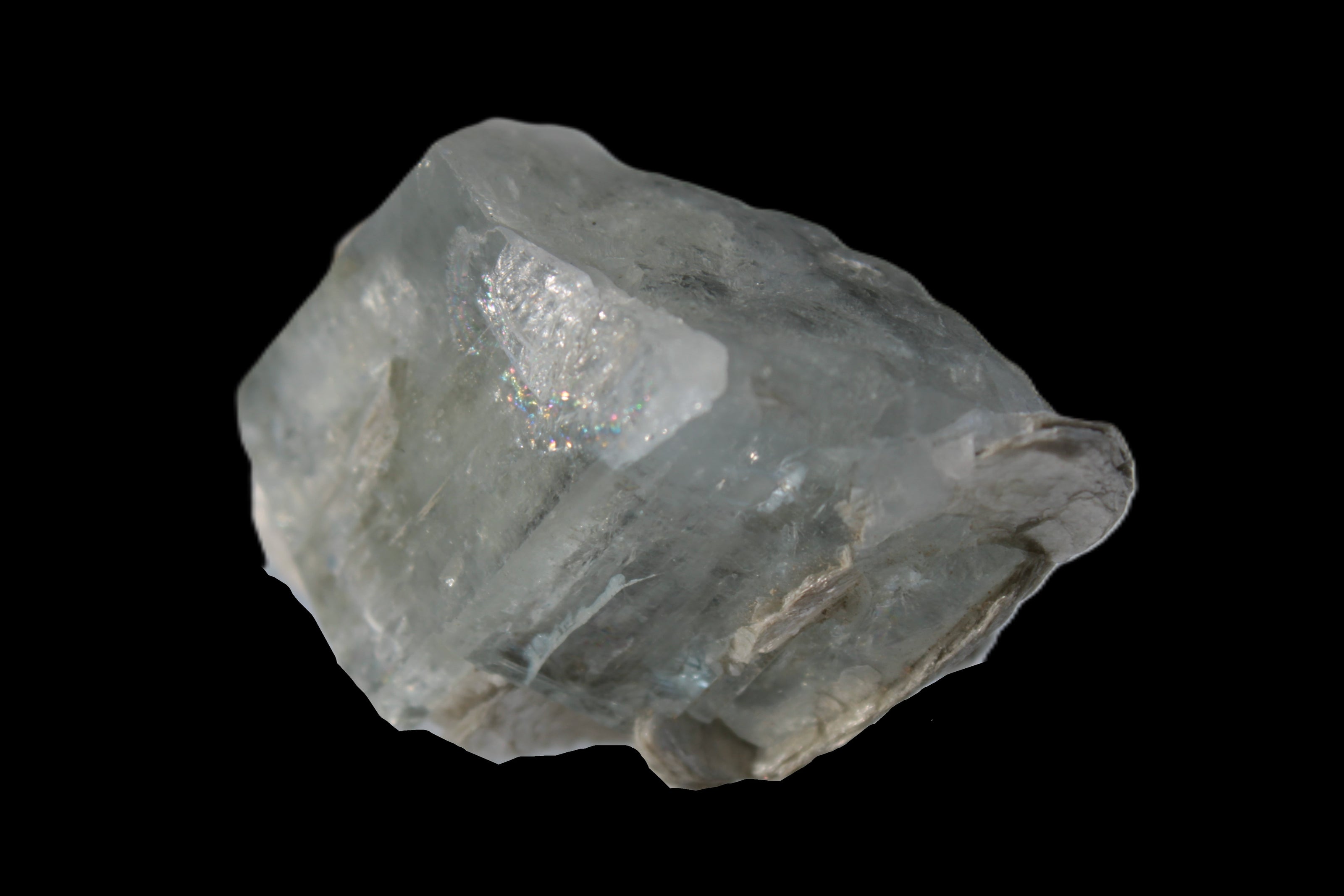 Terminated Clear Aquamarine crystal cluster with Mica 30mm 118.7ct 23.7g Rocks and Things