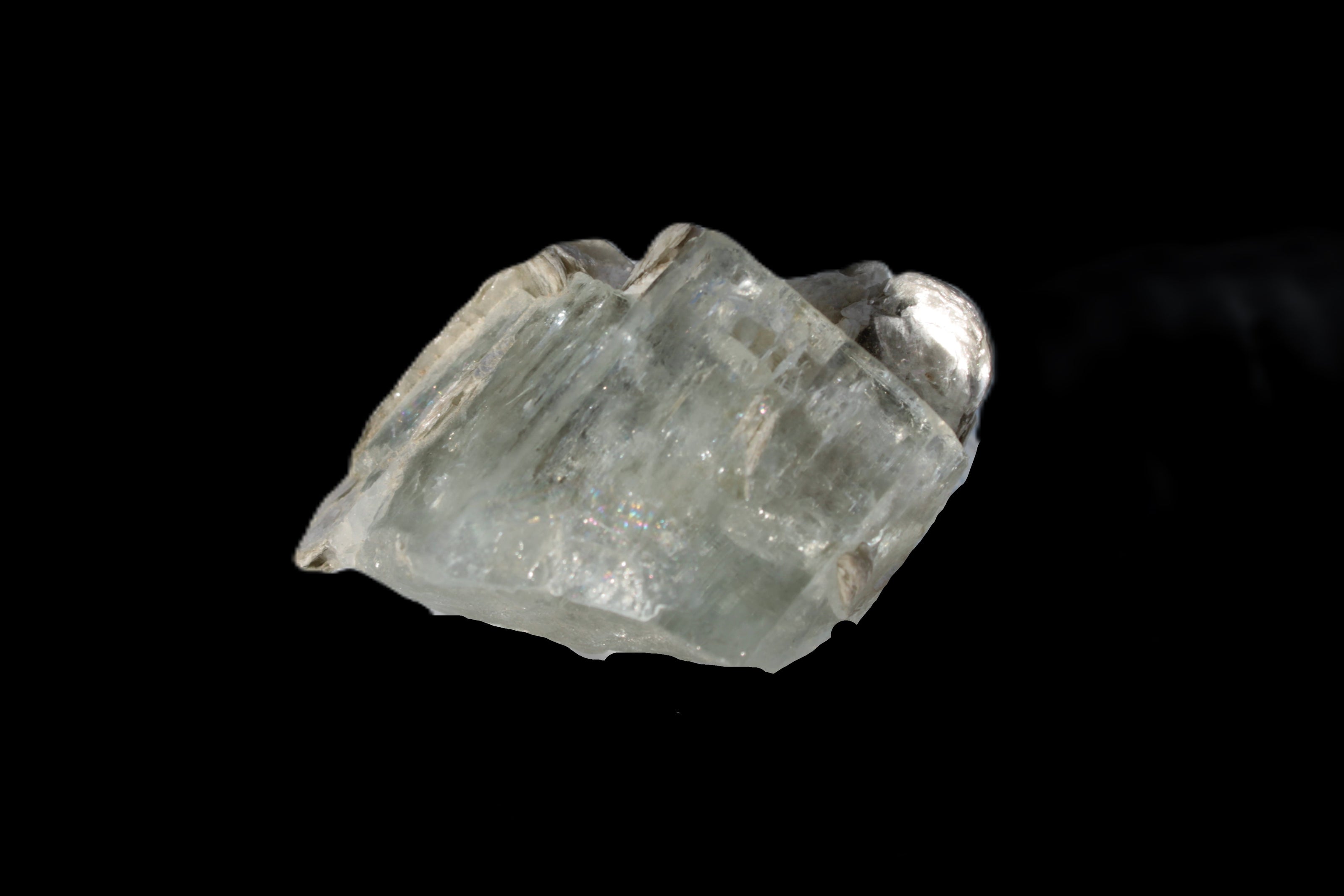 Terminated Clear Aquamarine crystal cluster with Mica 30mm 118.7ct 23.7g Rocks and Things